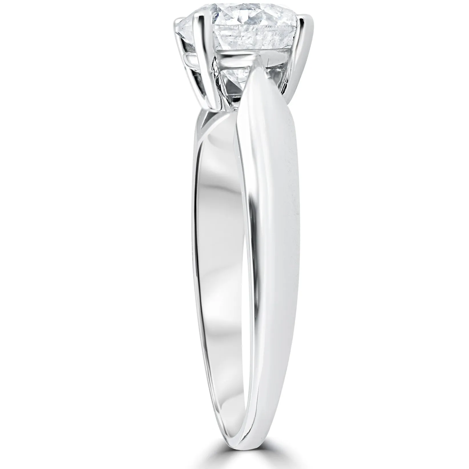 1.5ct Cushion Diamond Solitaire Engagement Ring White Gold Enhanced