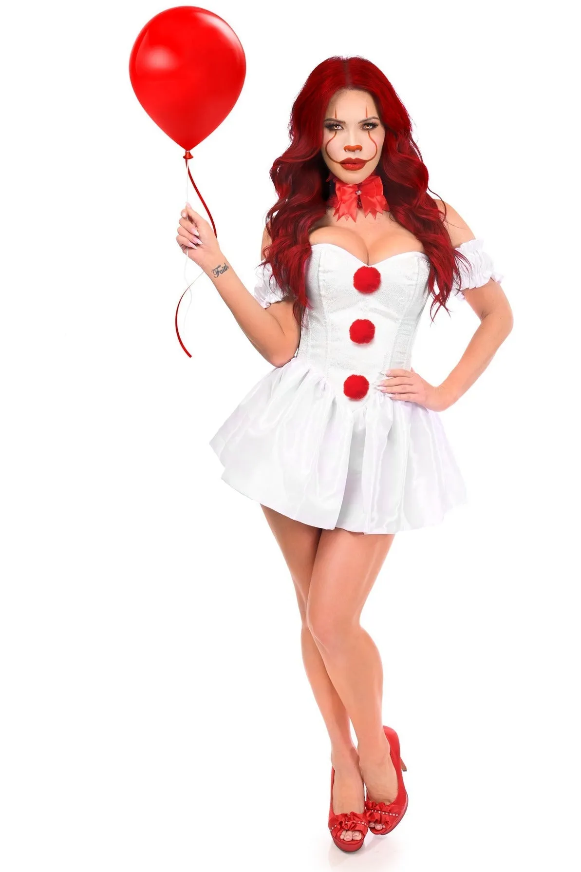 3 PC Killer Clown Corset Costume - Top Drawer