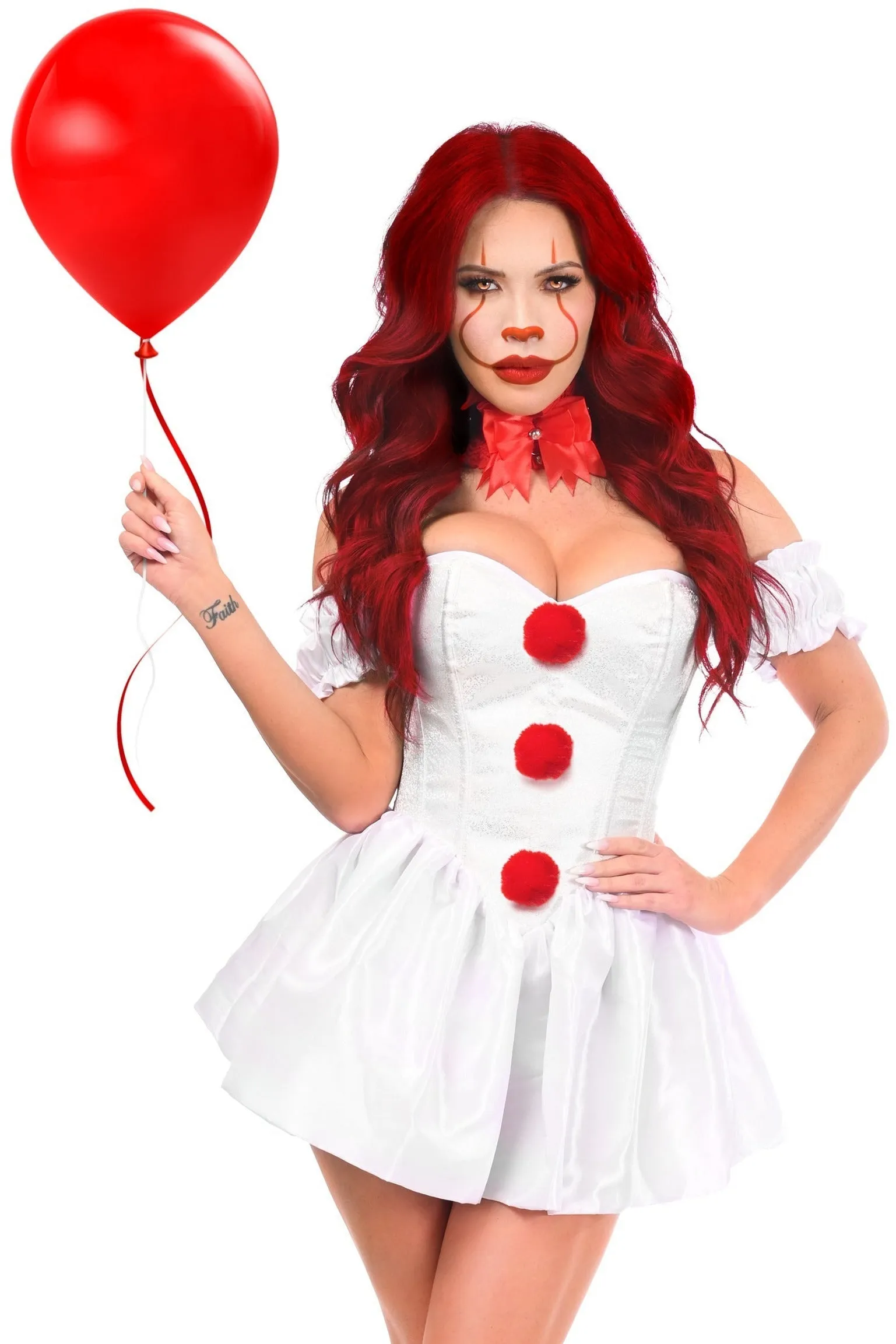 3 PC Killer Clown Corset Costume - Top Drawer