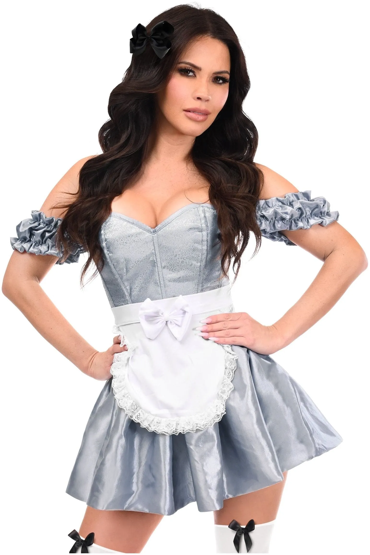 3 PC Wonderland Seeker Corset Dress Costume - Top Drawer.