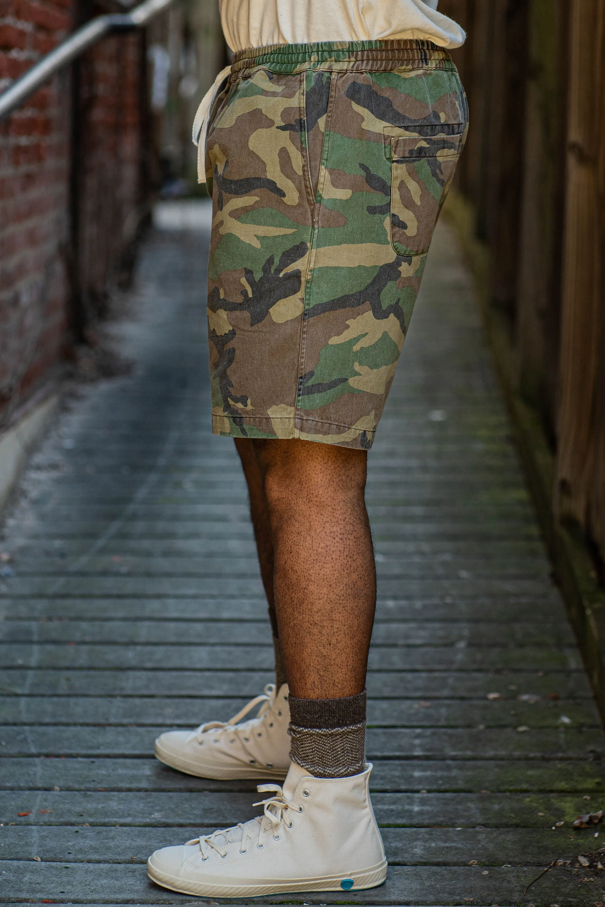 3sixteen Camo Twill Drawstring Shorts