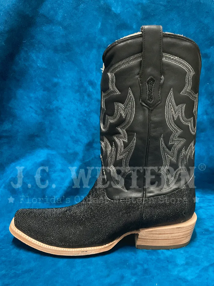 A4423 Men's Stingray Embroidery Horseman Toe Boot Black by Corral