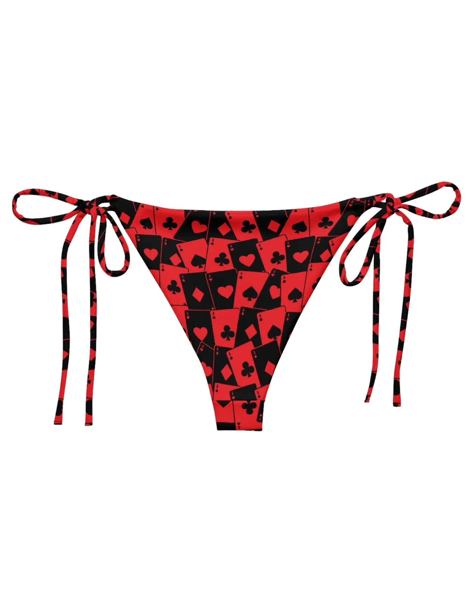 Ace Of Hearts String Bikini Bottoms