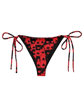 Ace Of Hearts String Bikini Bottoms