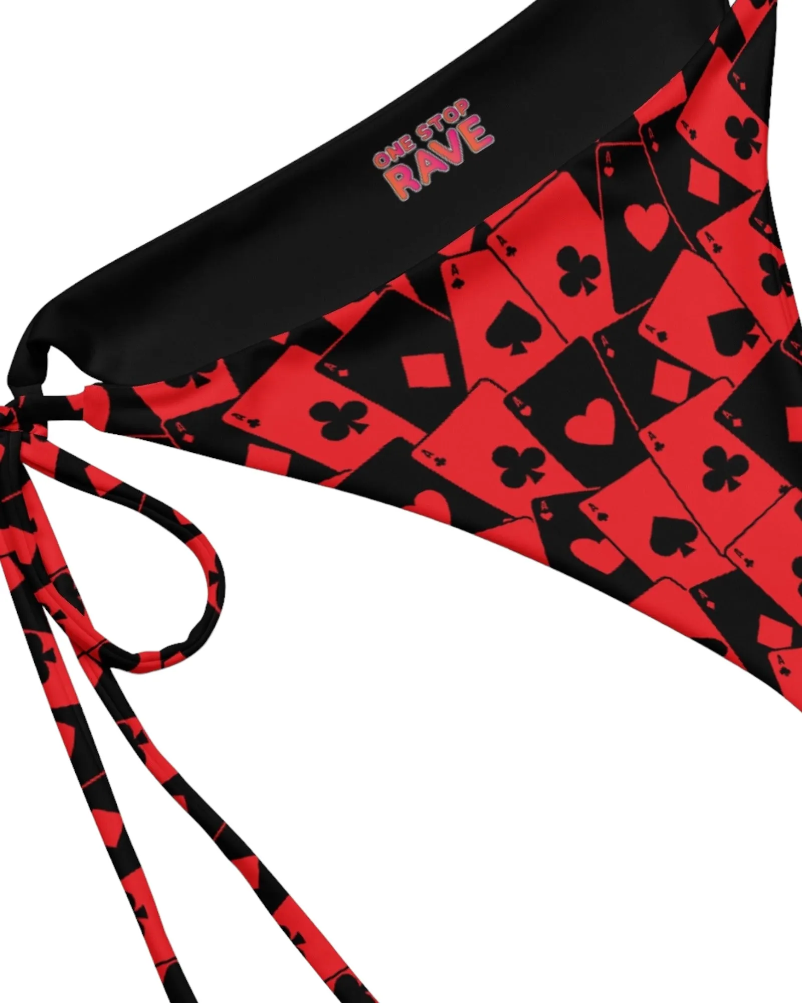 Ace Of Hearts String Bikini Bottoms