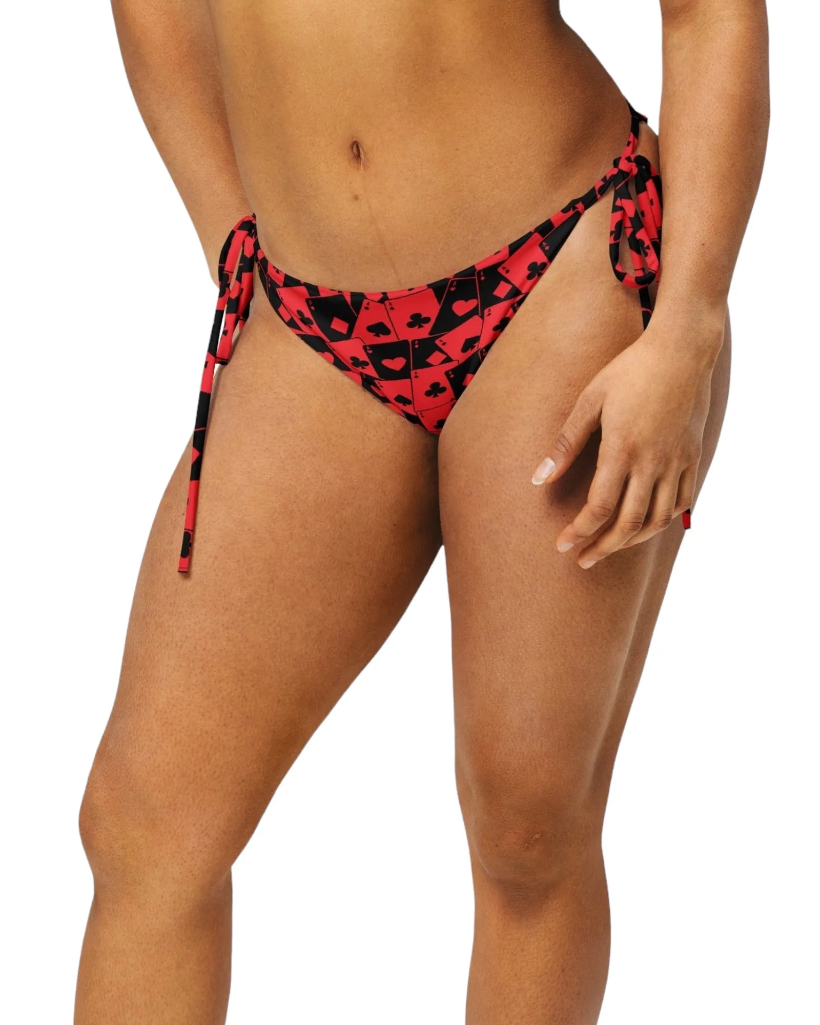 Ace Of Hearts String Bikini Bottoms