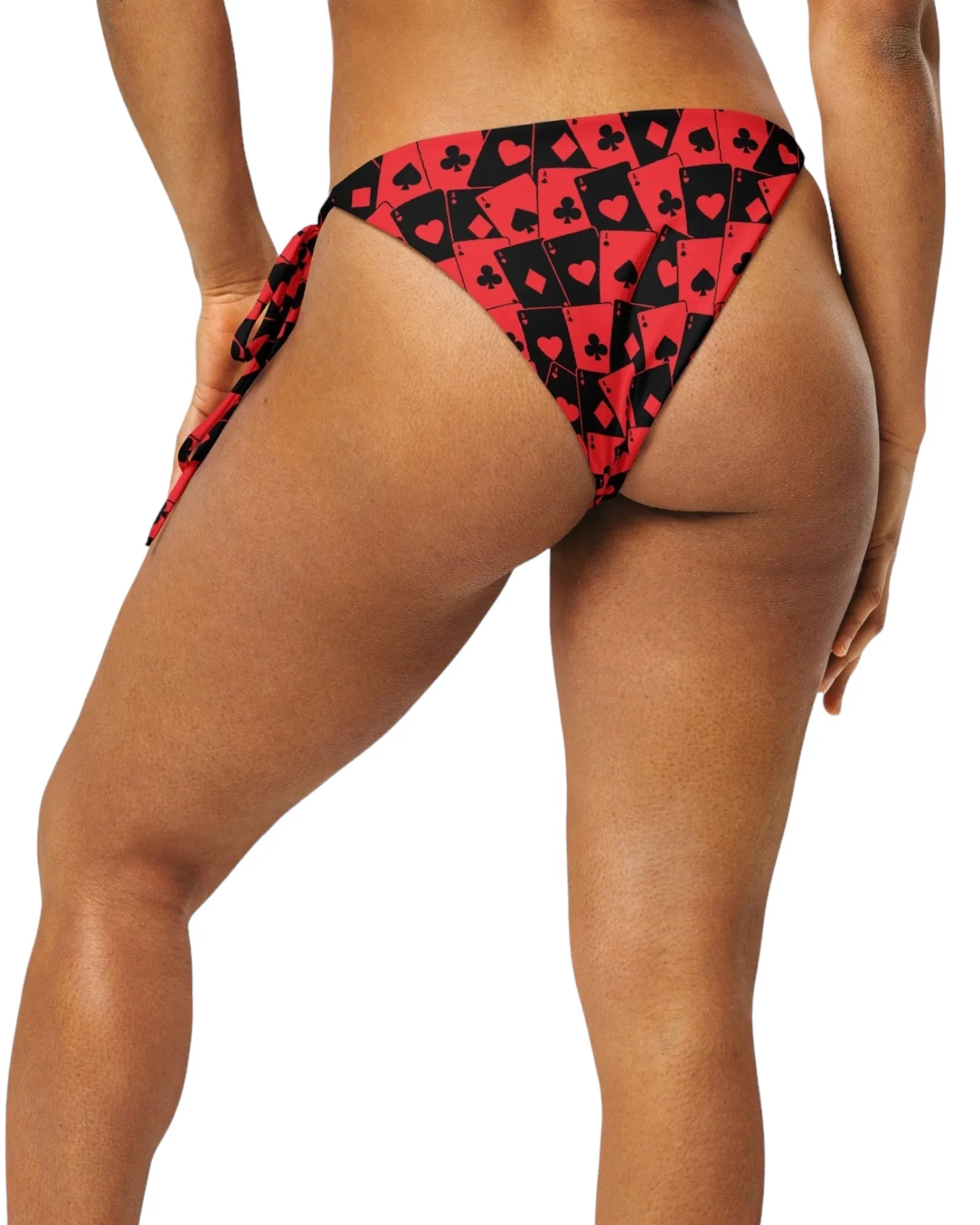 Ace Of Hearts String Bikini Bottoms