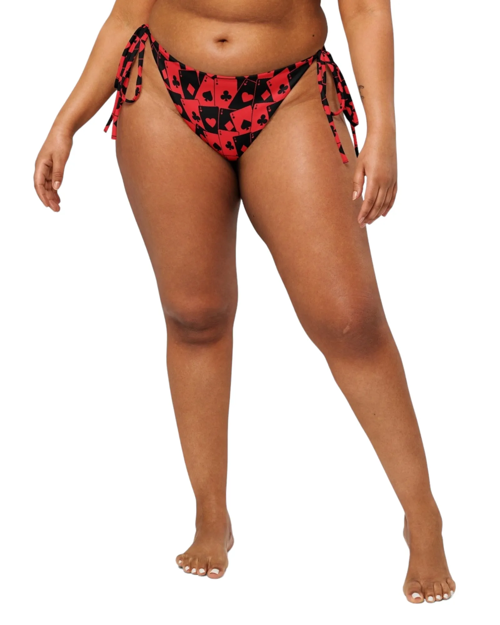 Ace Of Hearts String Bikini Bottoms