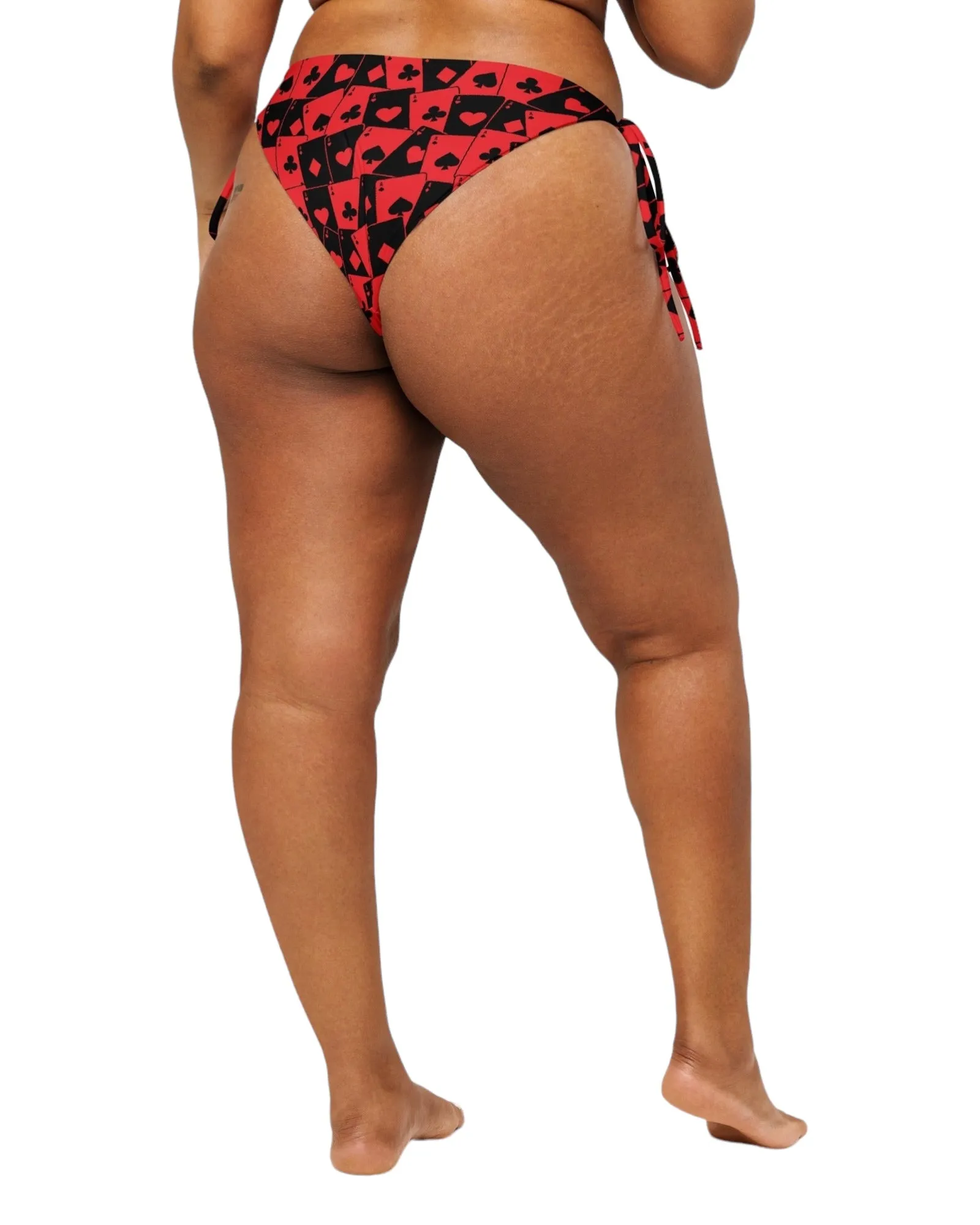 Ace Of Hearts String Bikini Bottoms