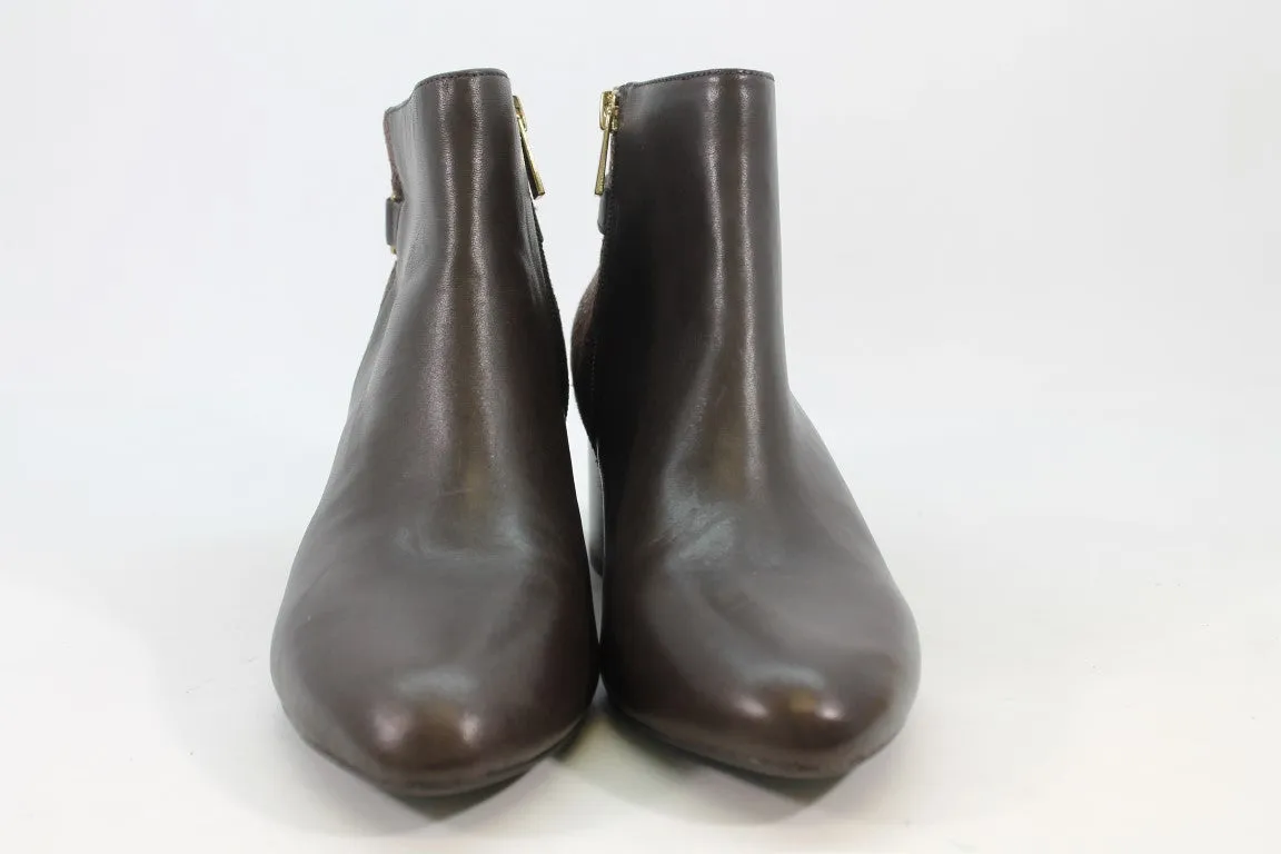 Anne Klein Hilda Brown Wine Boots 8.5M Zap10250