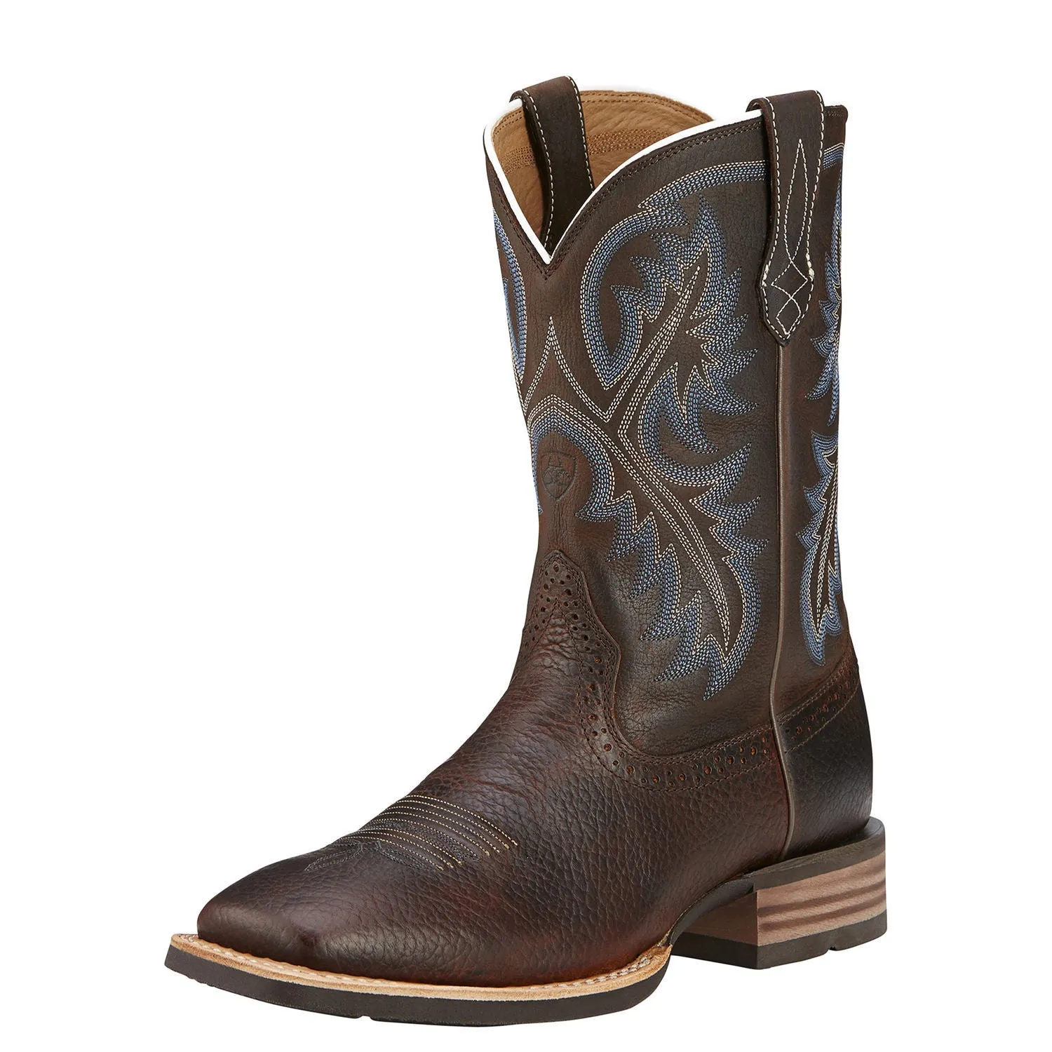 Ariat Men's Quickdraw Western Boots - Brown Oiled Rowdy