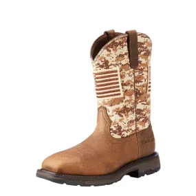 Ariat Men's Workhog Patriot Work Boot - Earth/Sand Camo
