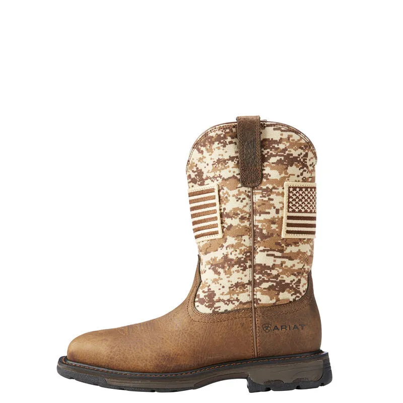 Ariat Men's Workhog Patriot Work Boot - Earth/Sand Camo
