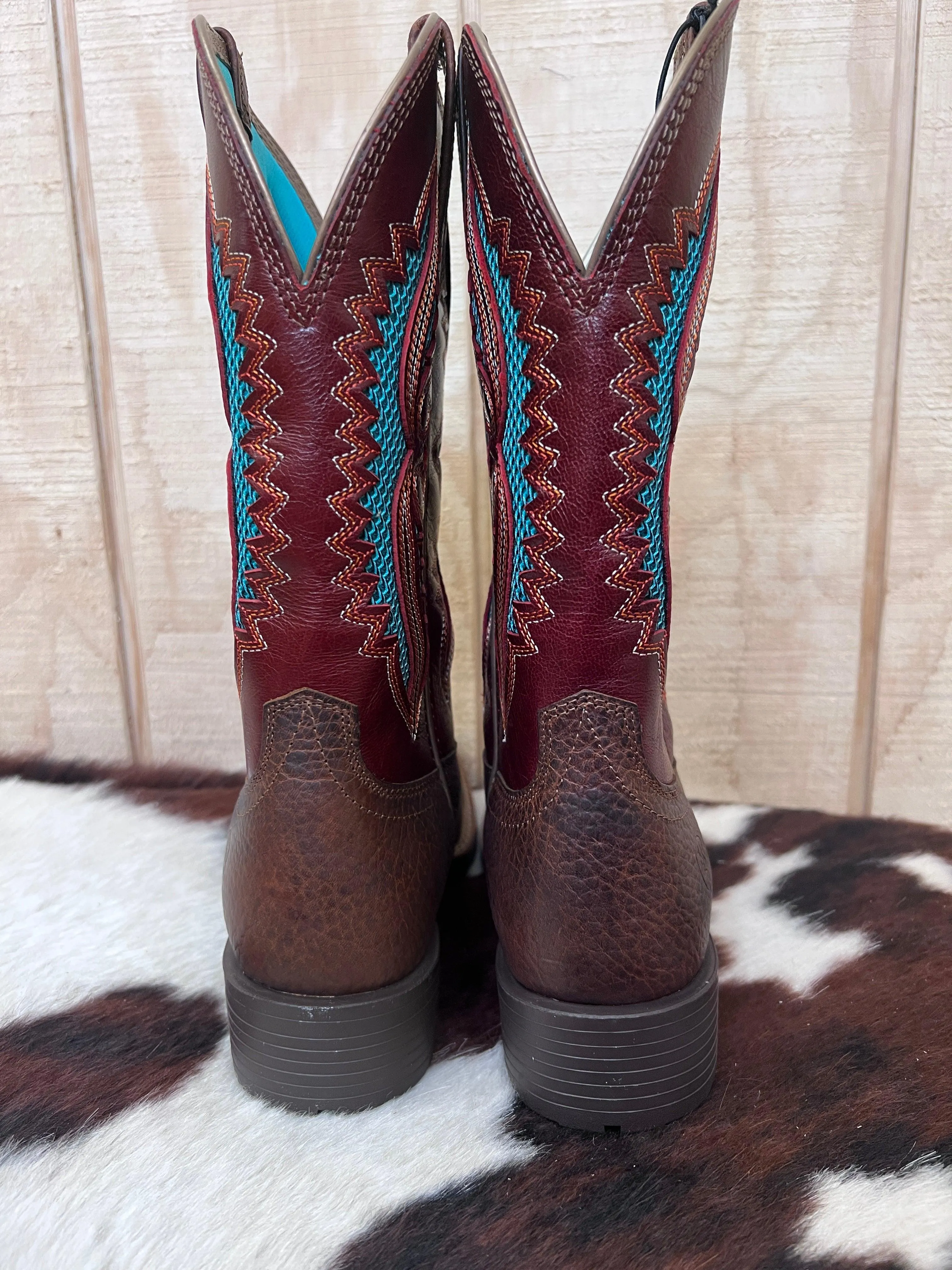 Ariat Women's Hybrid Rancher VentTek Brown Oiled Cowgirl Boots for sale