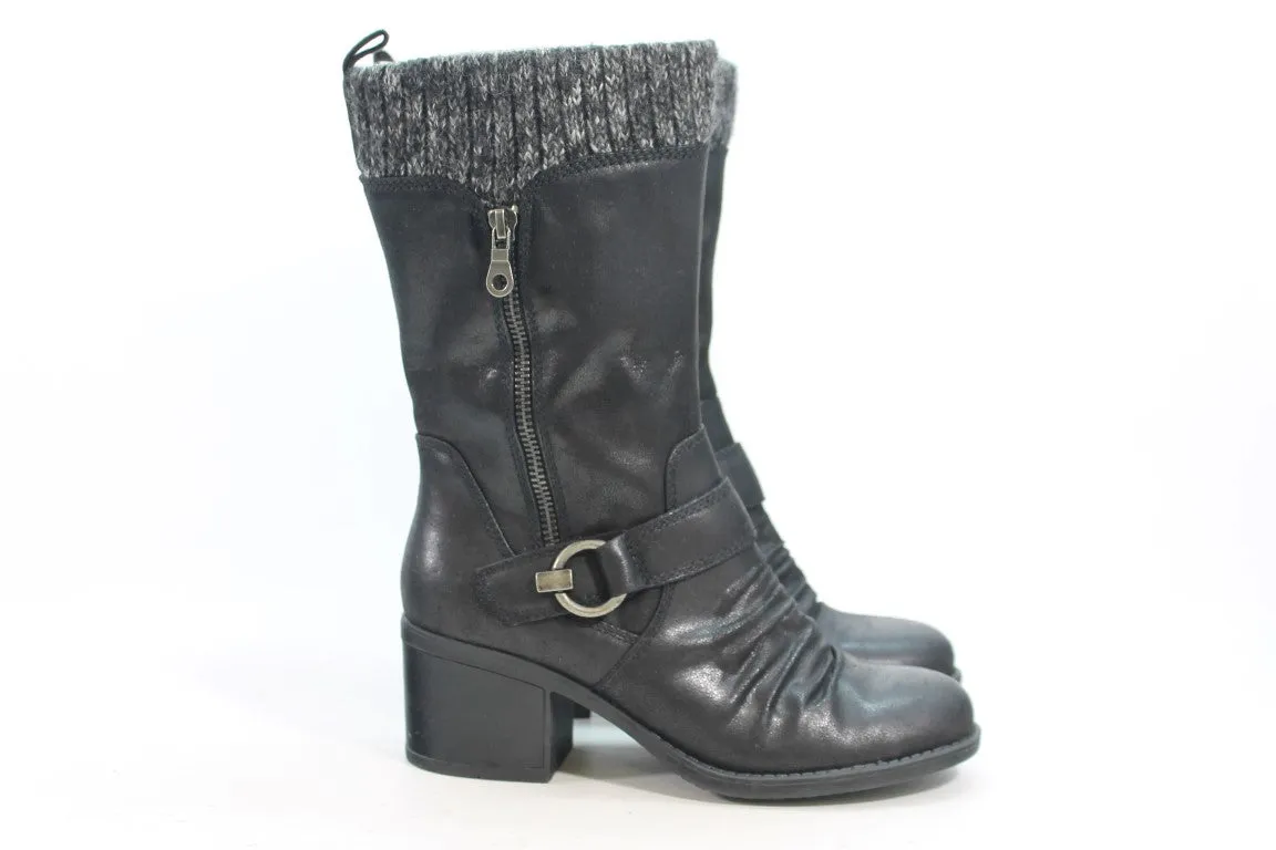 BareTraps Wylla Black Boots - Size 6.5M, Model ZAP19005.