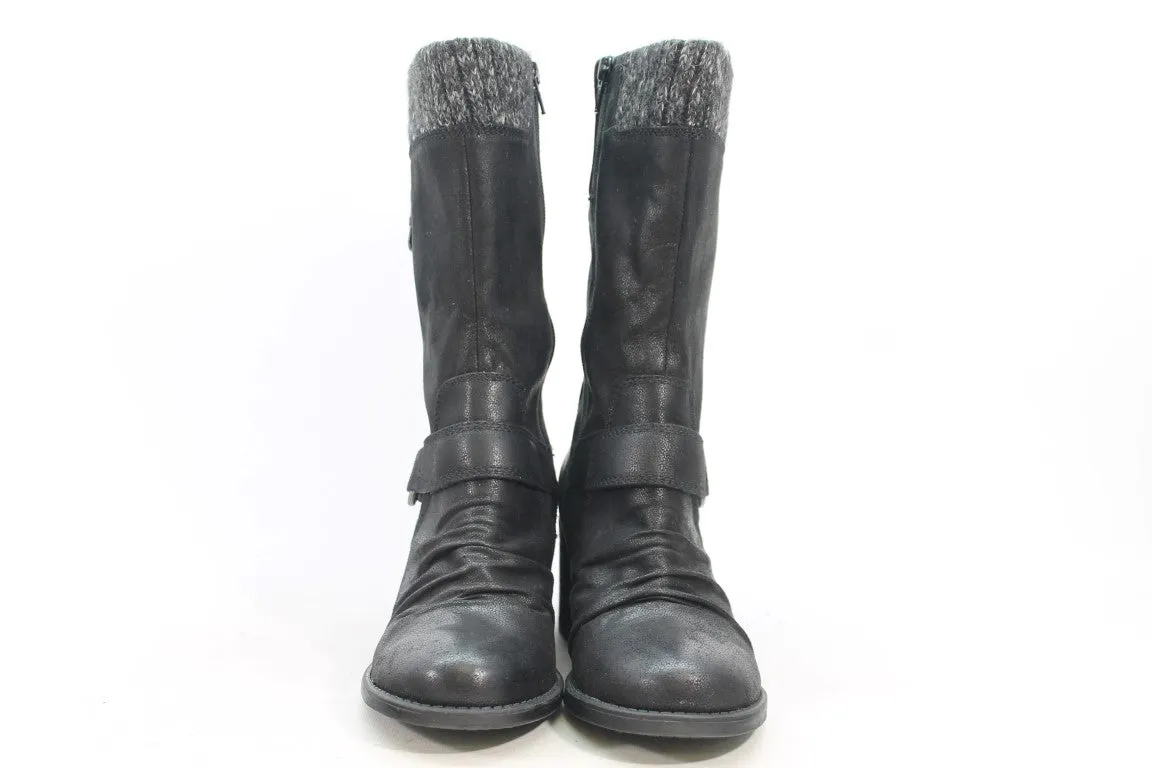 BareTraps Wylla Black Boots - Size 6.5M, Model ZAP19005.