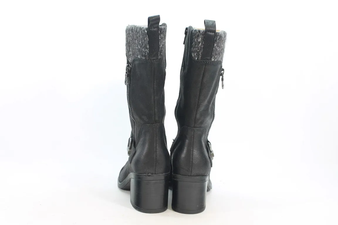 BareTraps Wylla Black Boots - Size 6.5M, Model ZAP19005.