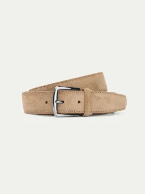 Beige Leather Belt