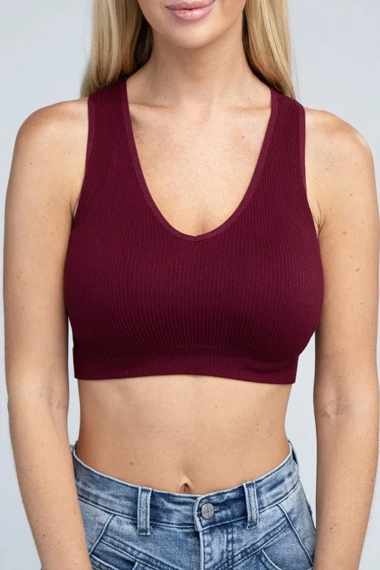 Best Ribbed Tank Top Bralette