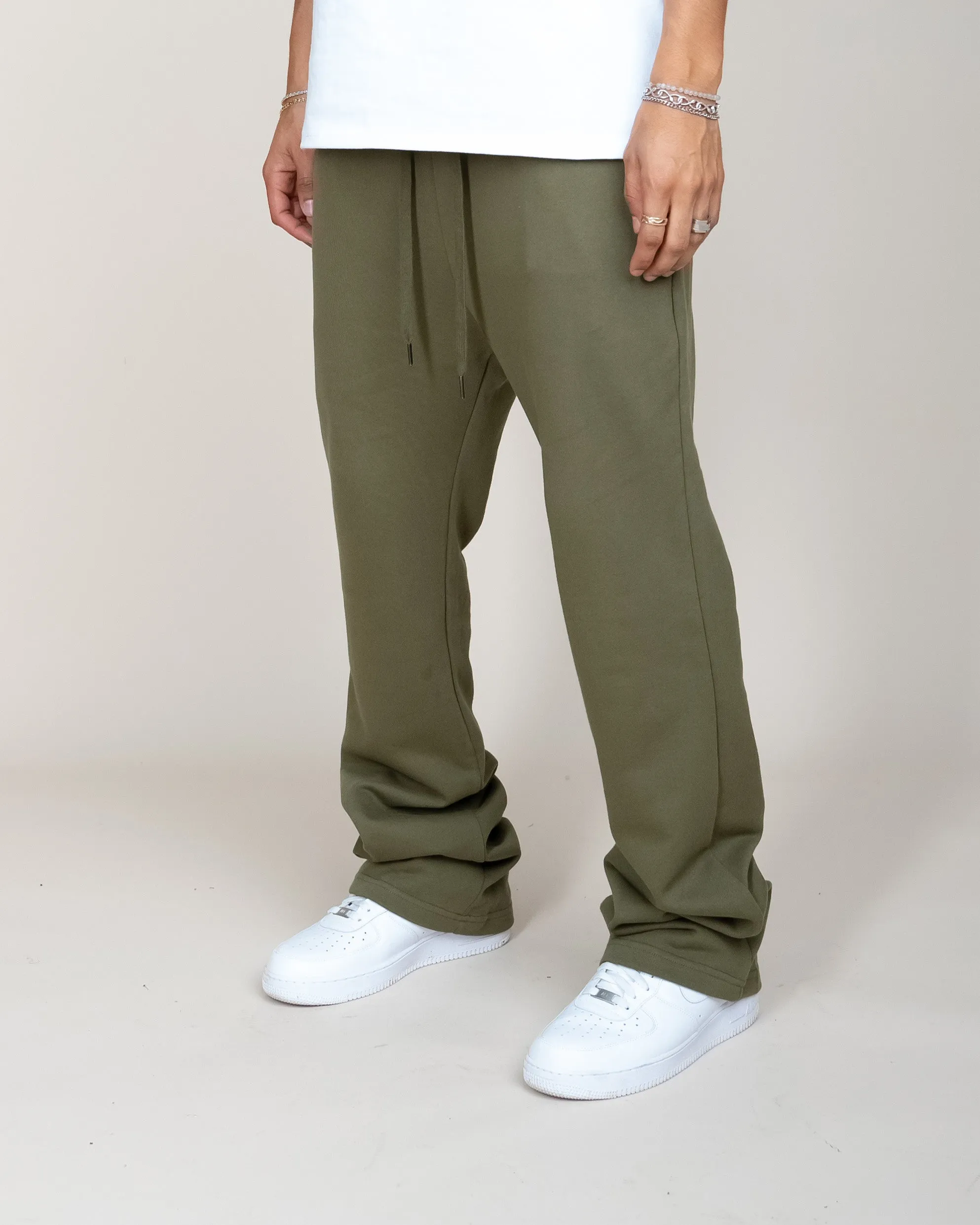 big and tall olive flare sweatpants