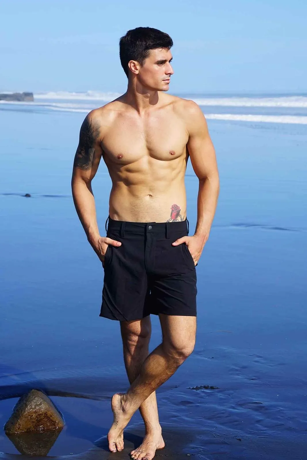 Black Board Shorts Singapore for Men