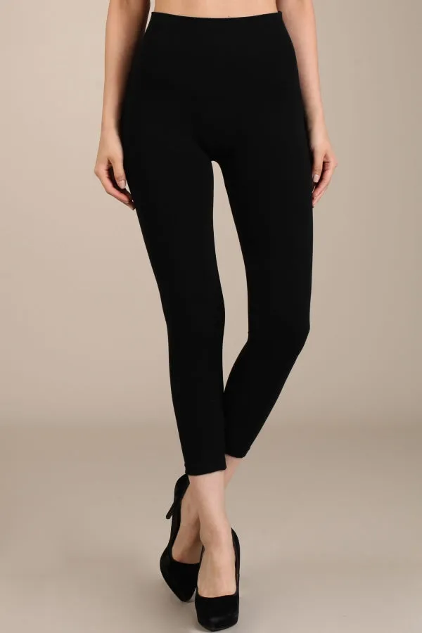 Black High Waist Crop Legging