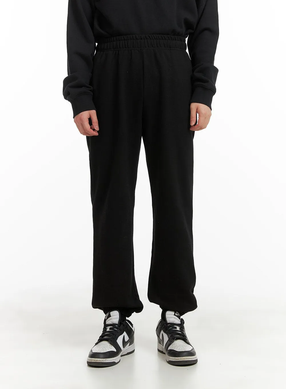 Black Men's Basic Sweatpants IA402