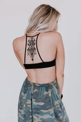 Black Tattoo Bralette