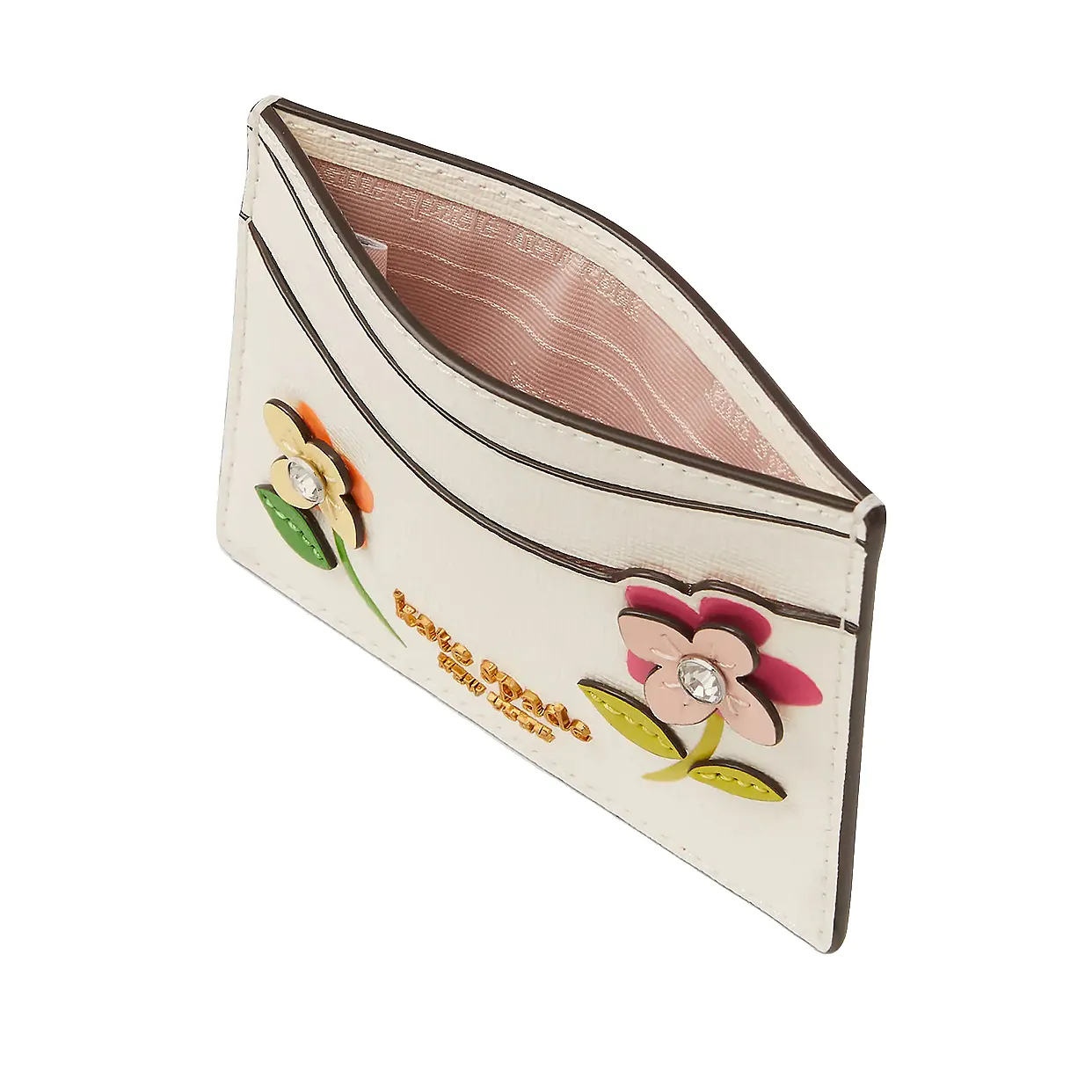 Bloom Flower Cardholder Cream