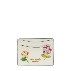 Bloom Flower Cardholder Cream