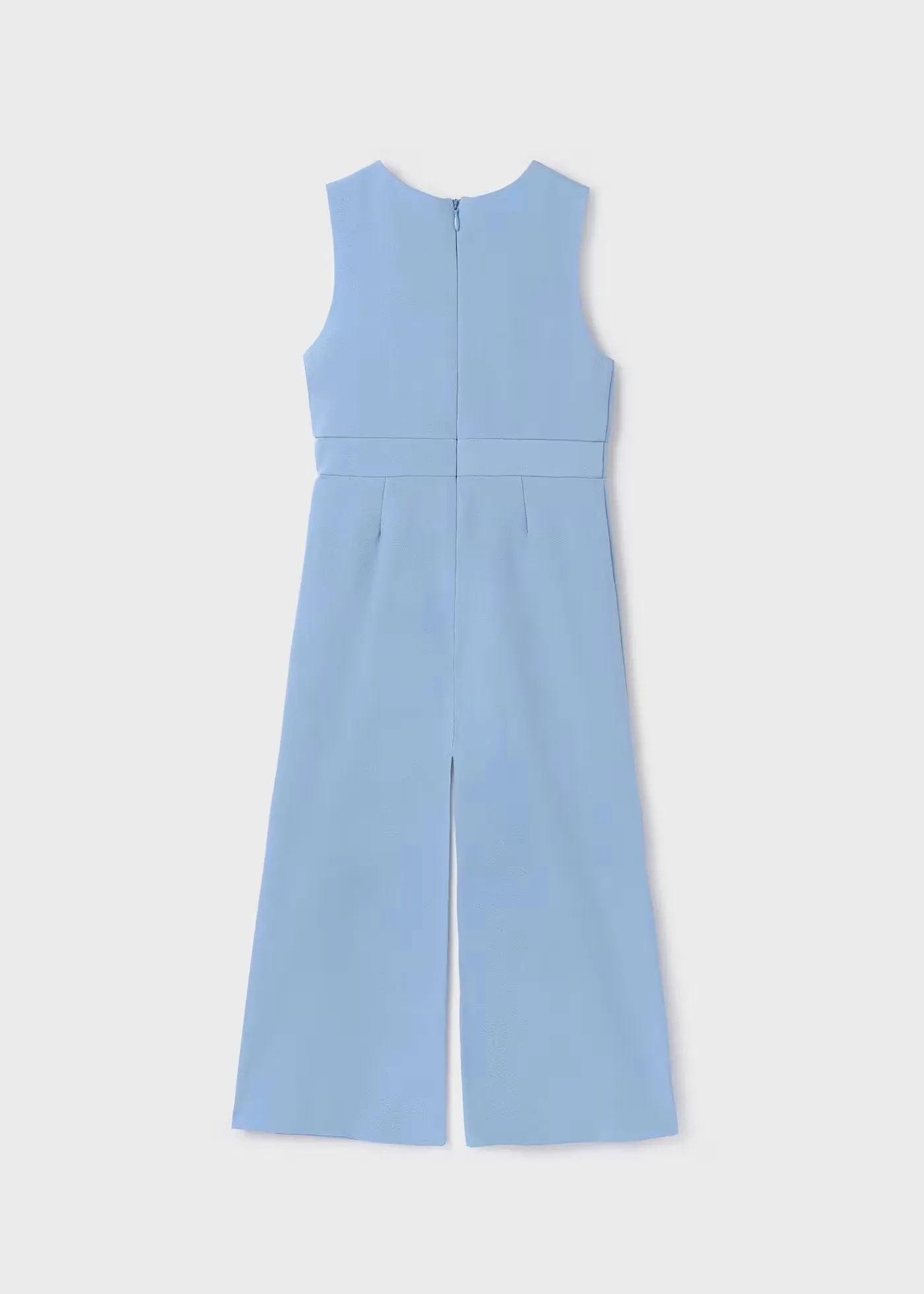 Bow crepe jumpsuit - Sky blue - Shop now at [Brand Name]