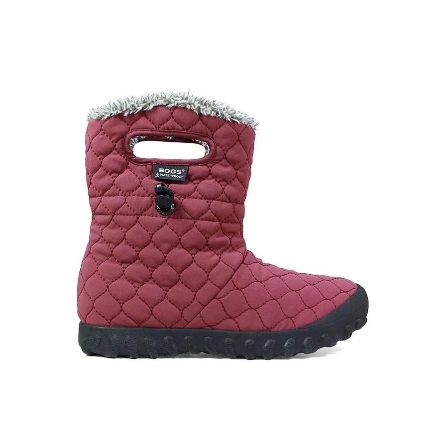 Burgundy Quilted Puff B-Moc