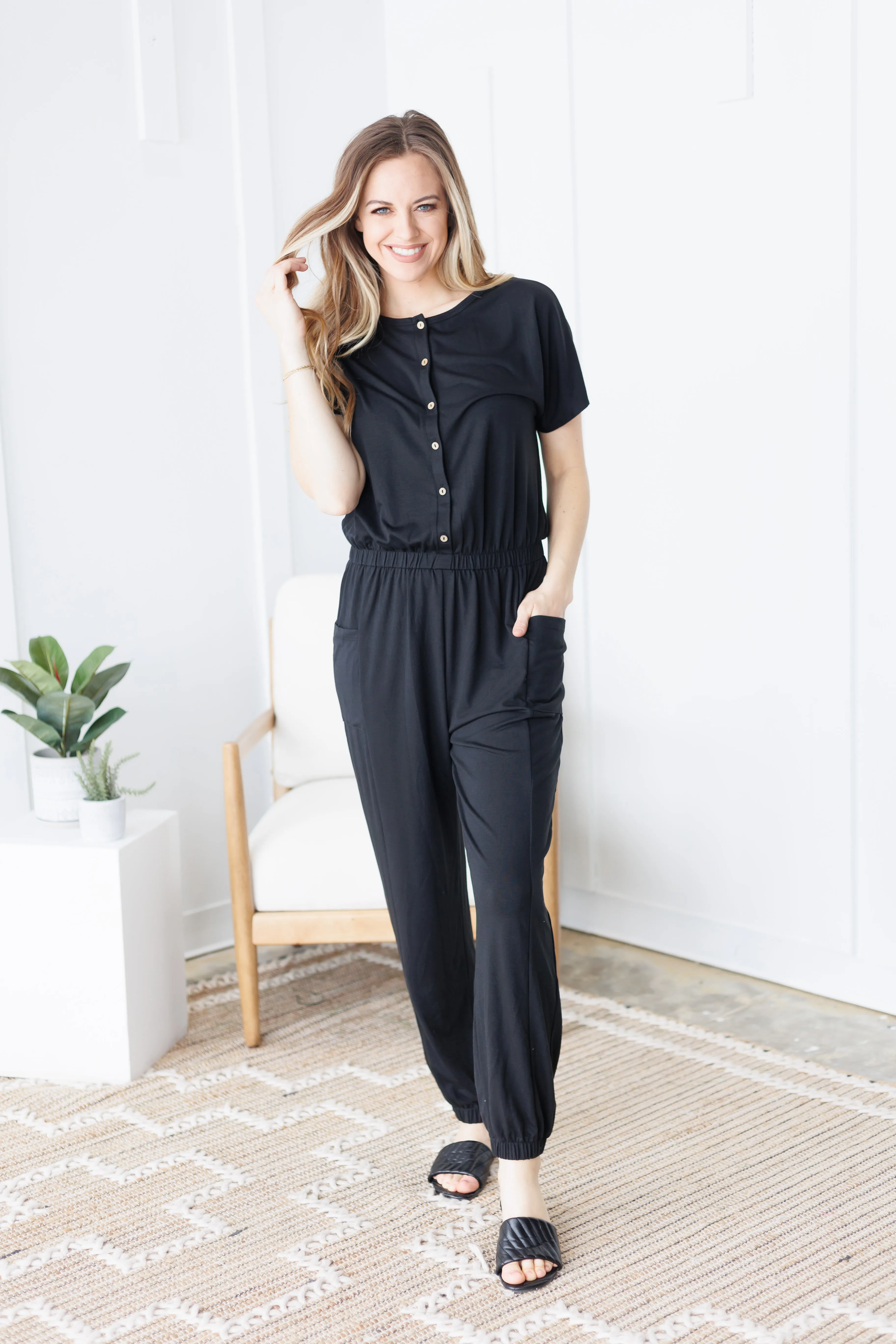 Button-Up Jumpsuit - Shop Now!