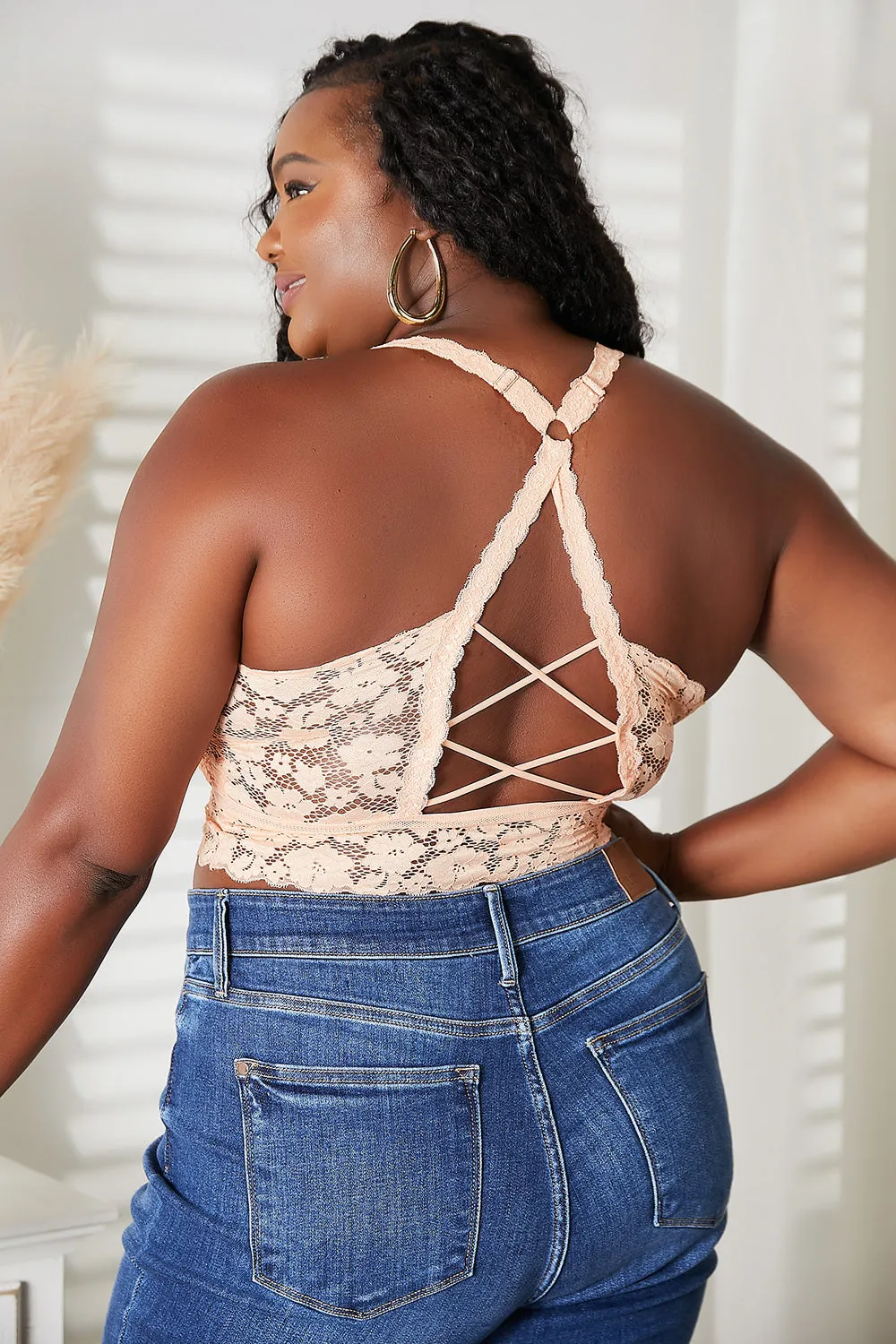 Cassidy Lace Bralette Light Apricot