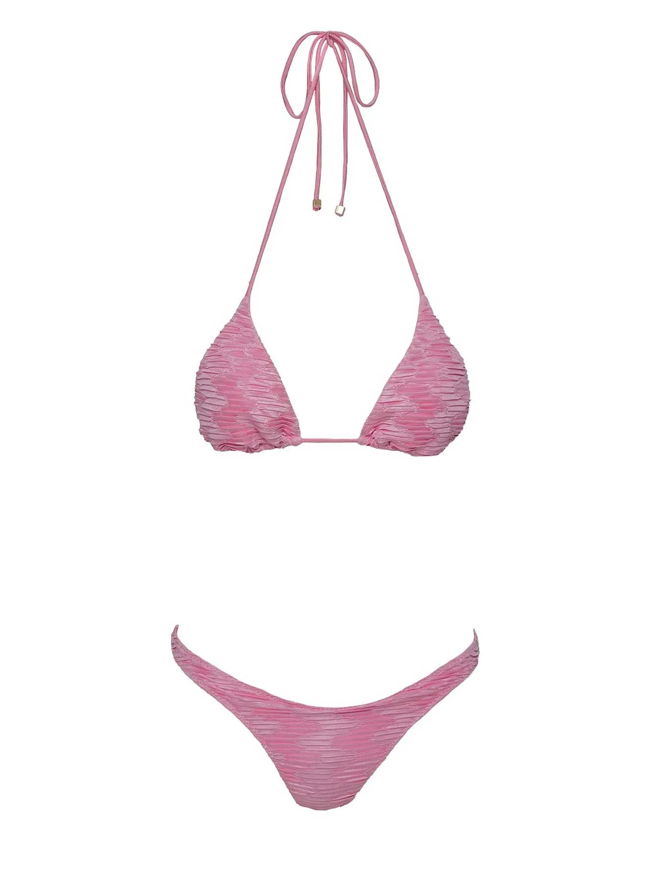 Cheeky Bikini Bottoms Pink - Love Letters High Cut