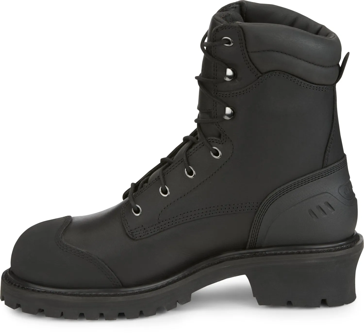 Chippewa Aldarion 8in Waterproof Composite Toe 400G Insulated Black Leather Work Boots