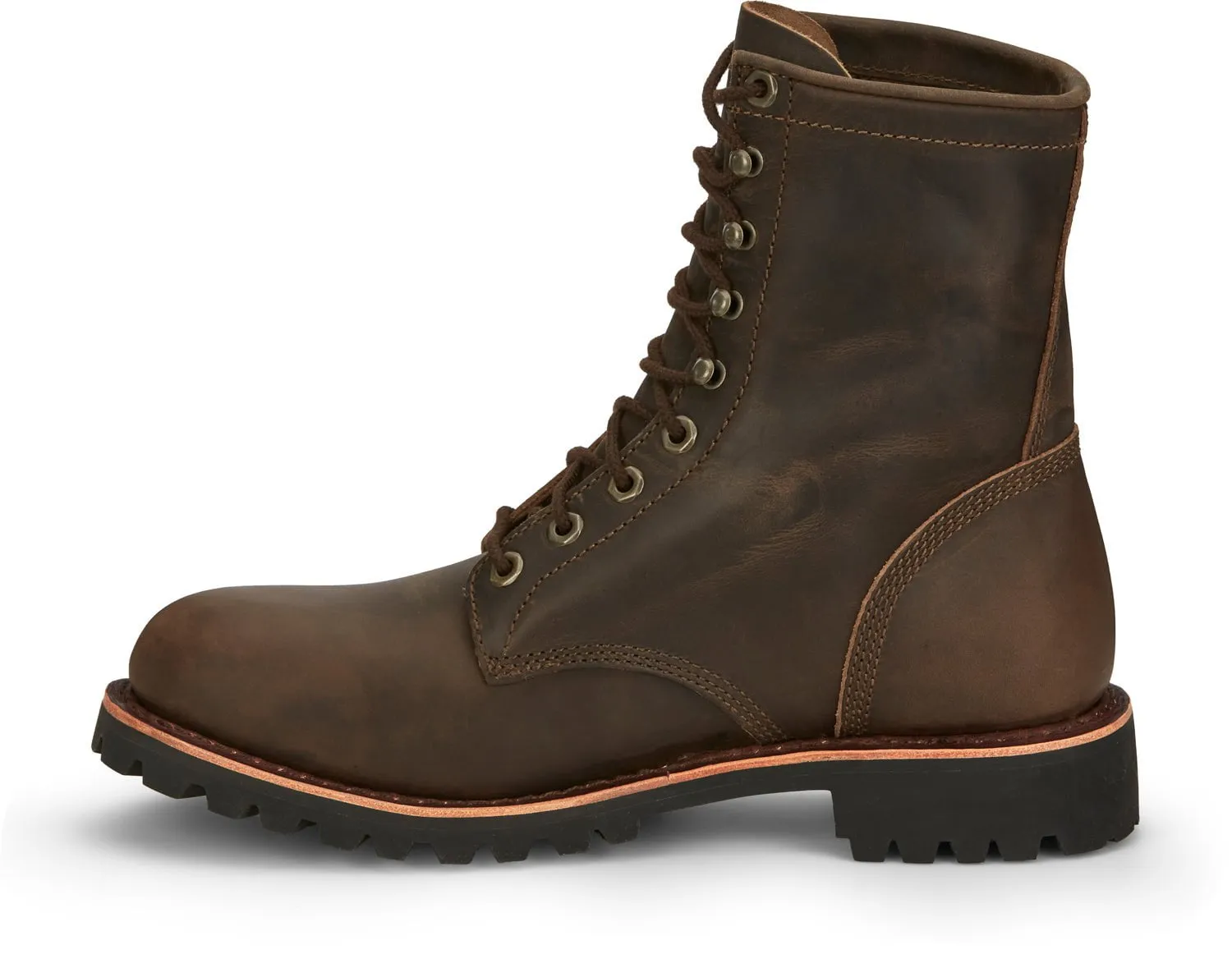 Chippewa Classic 2.0 8in Chocolate Apache Leather Work Boots