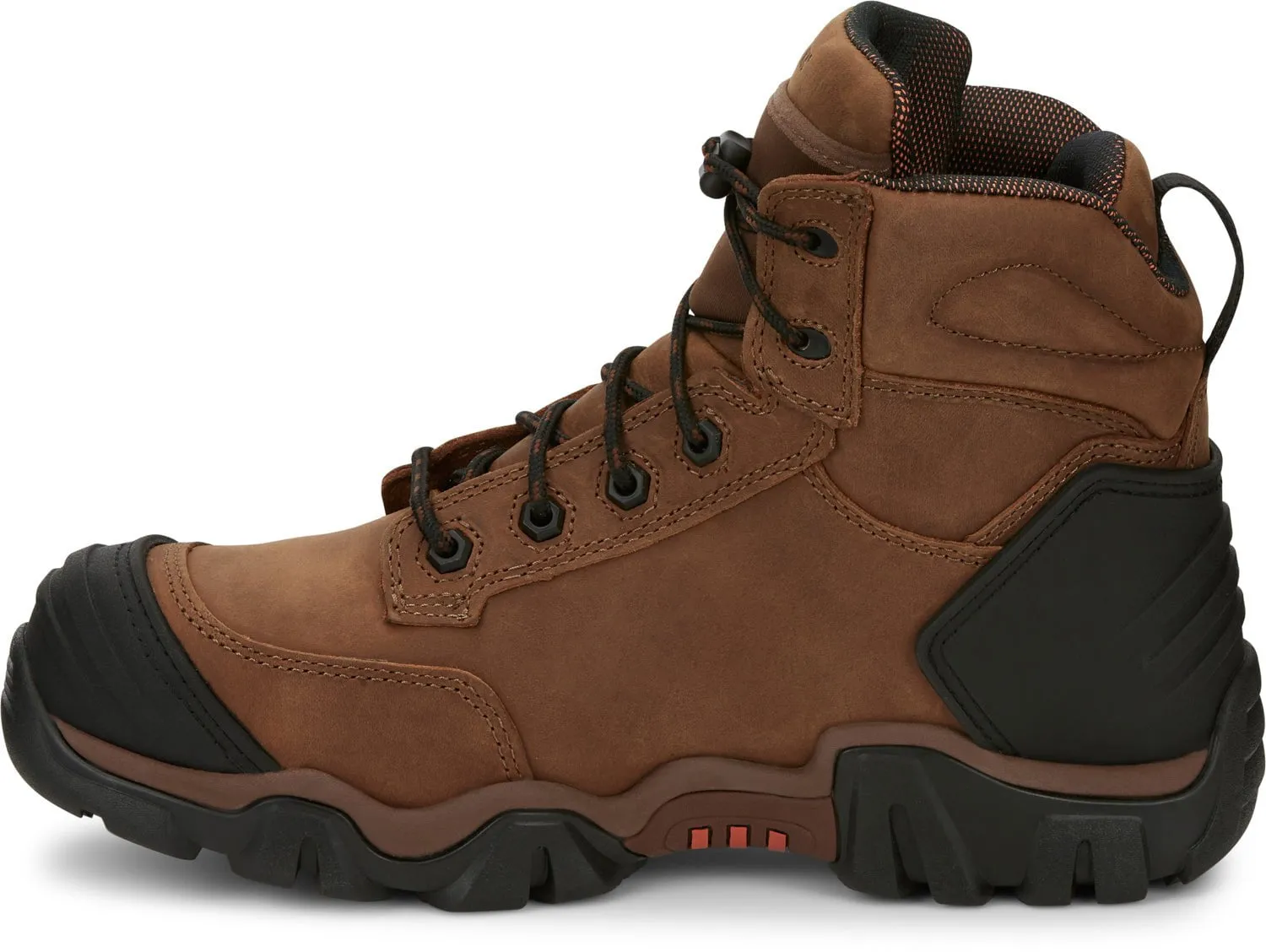 Chippewa Men's Cross Terrain 6-inch Waterproof Composite Toe Hiker Boots - Bourbon Brown Leather