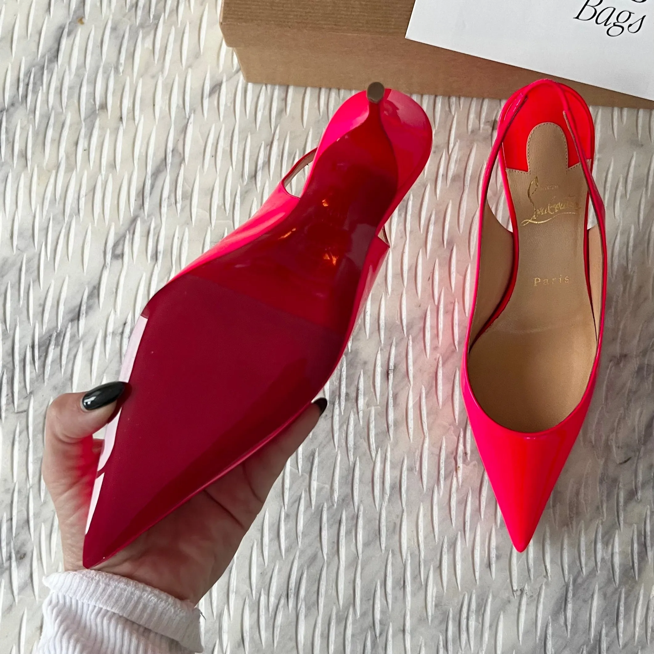 Christian Louboutin Clare Slingback Heels - Google SEO-friendly result: Louboutin Clare Slingback Heels