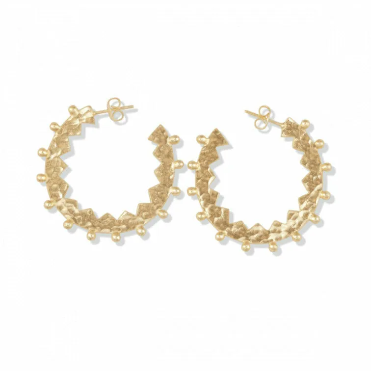 Cleo Gold Link Hoop Earrings