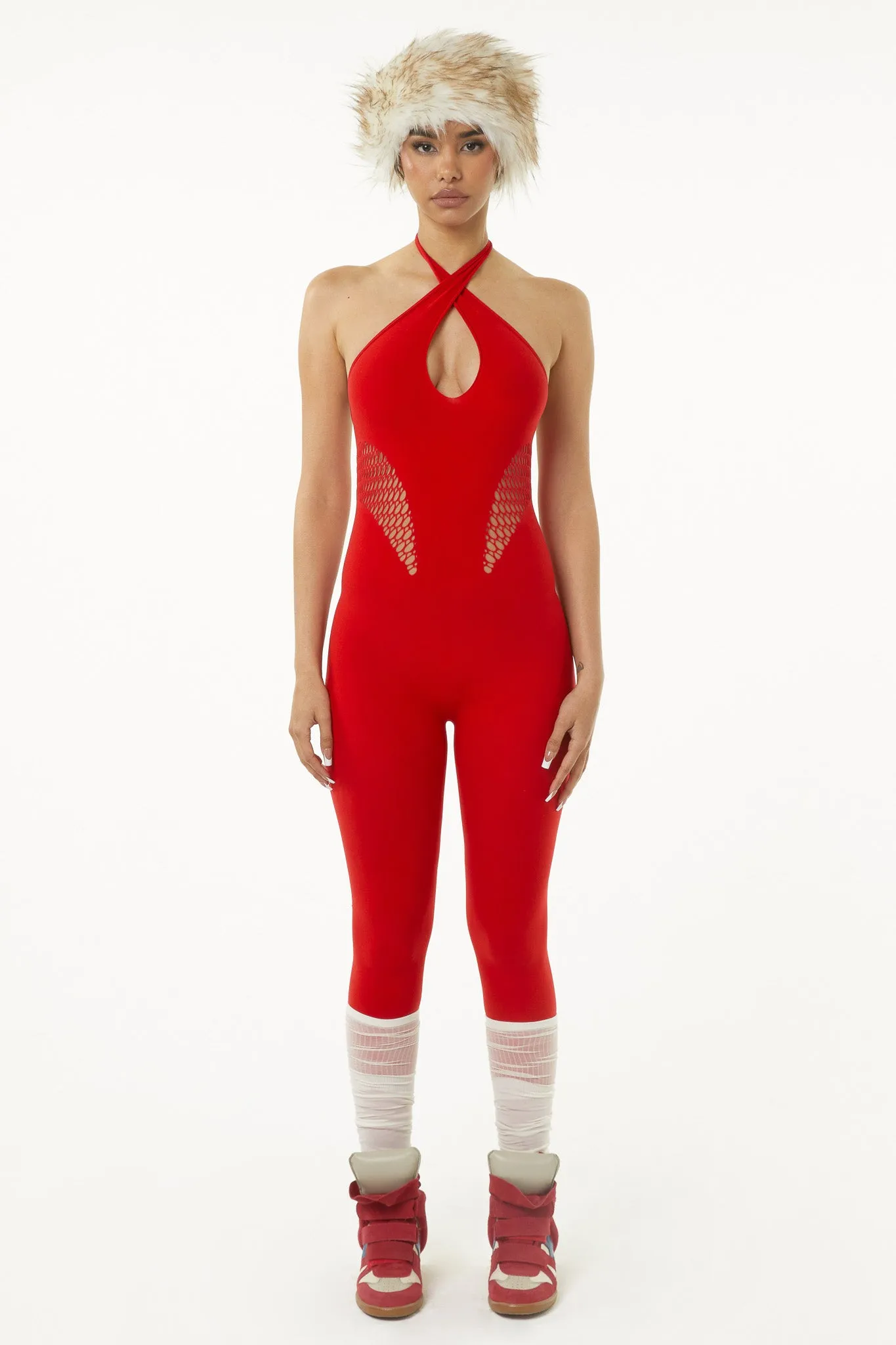 Cystar Red Jumpsuit