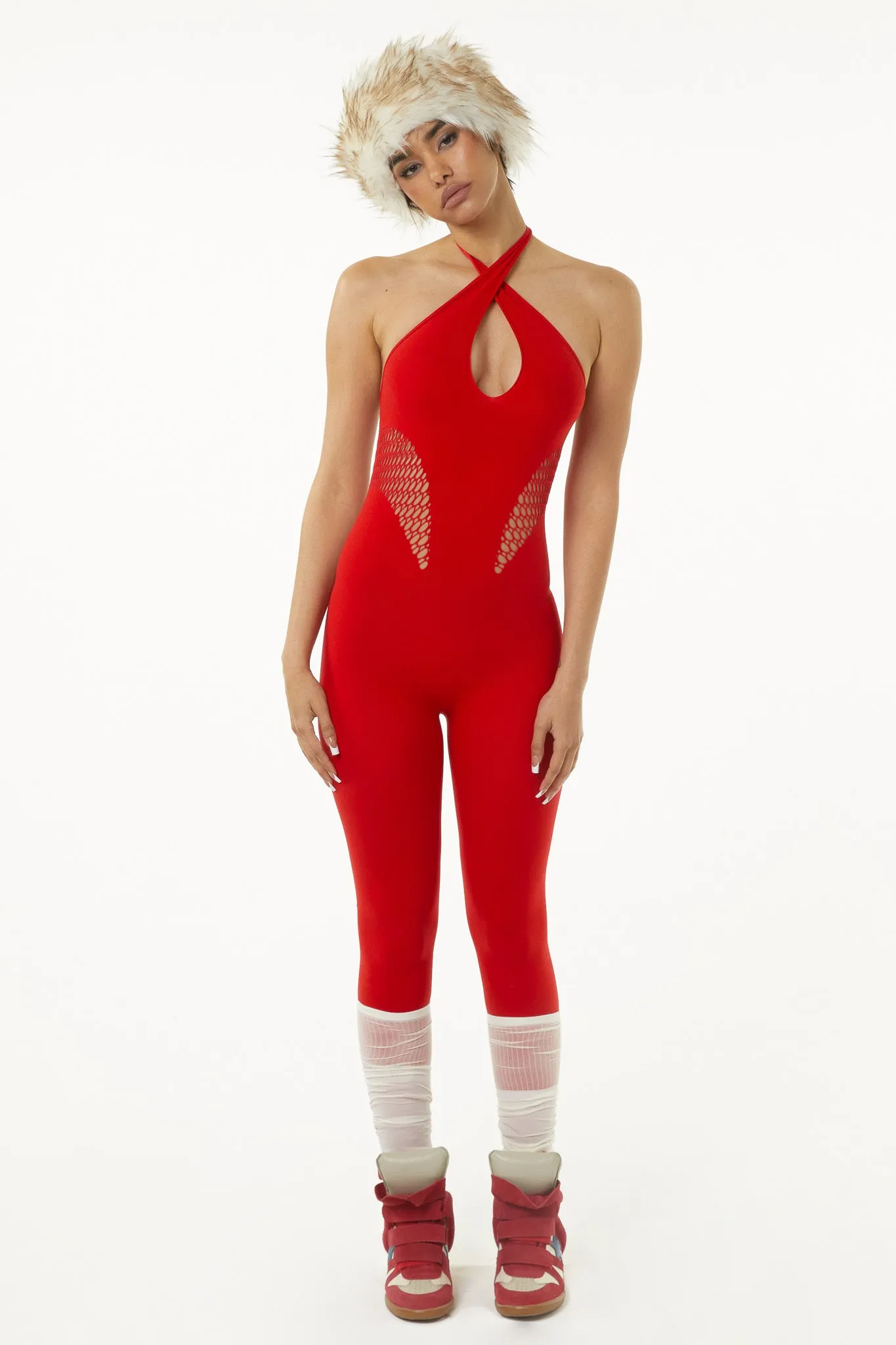 Cystar Red Jumpsuit