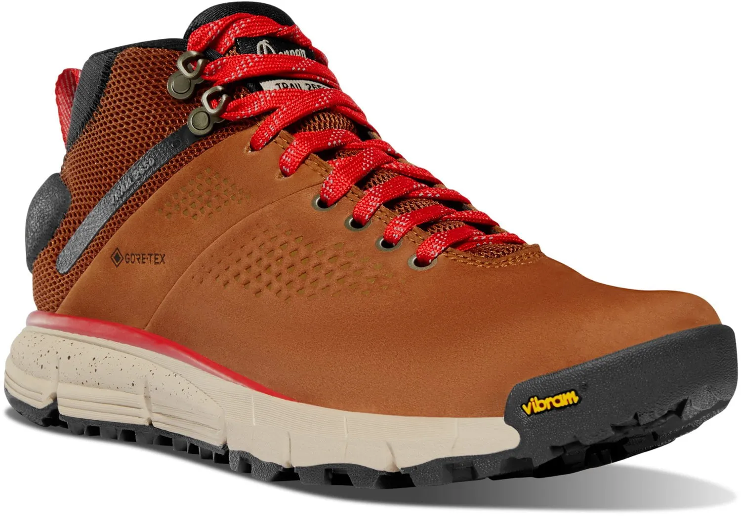 Danner 2650 Mid GTX Brown/Red Suede Hiking Boots for Women