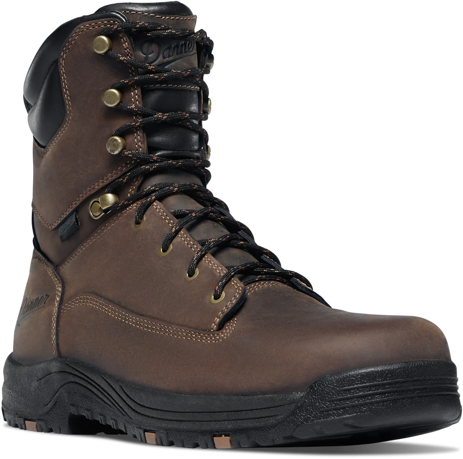 Danner Caliper 8in AL Brown Leather Work Boots