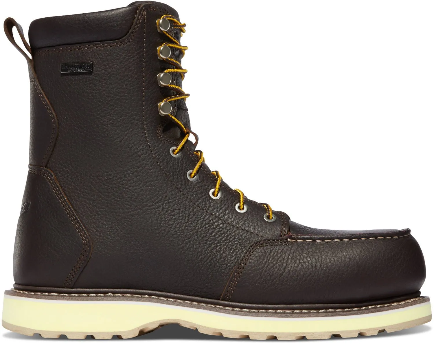 Danner Cedar River Moc Toe 8in AL Dark Brown Leather Work Boots