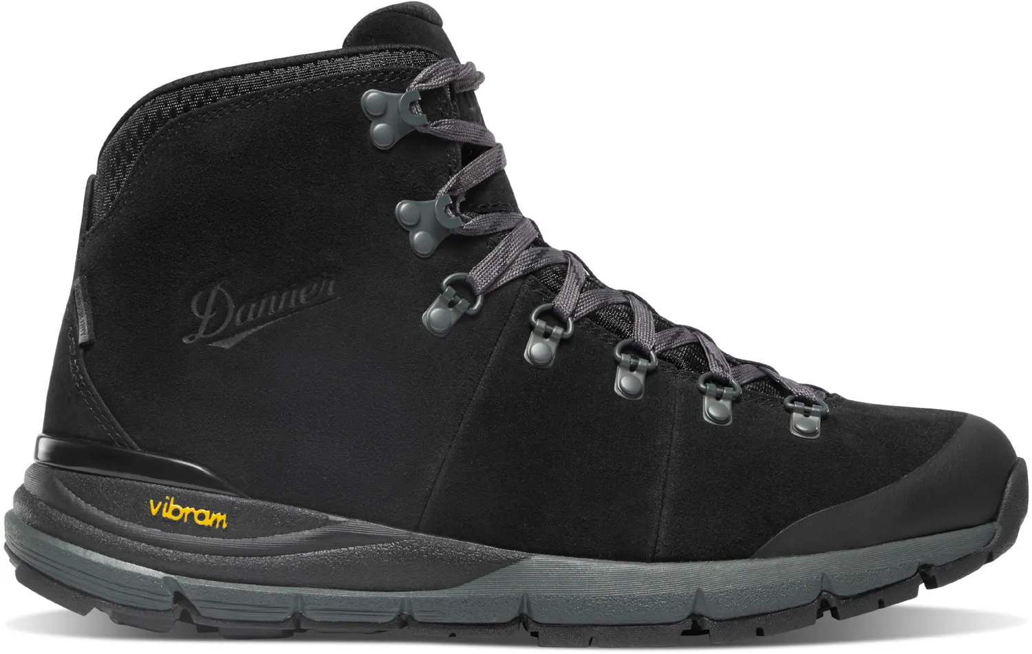 Danner Men's Mountain 600 Jet Black/Dark Shadow Suede Hiking Boots.