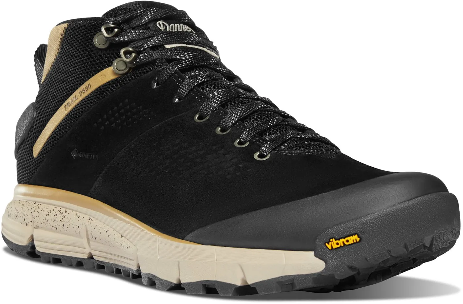 Danner Trail 2650 Mid GTX Hiking Boots - Black/Khaki Suede | Men's 4in