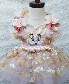 Deluxe Bunny Romper - Pink and Gold Tones - Online Shopping