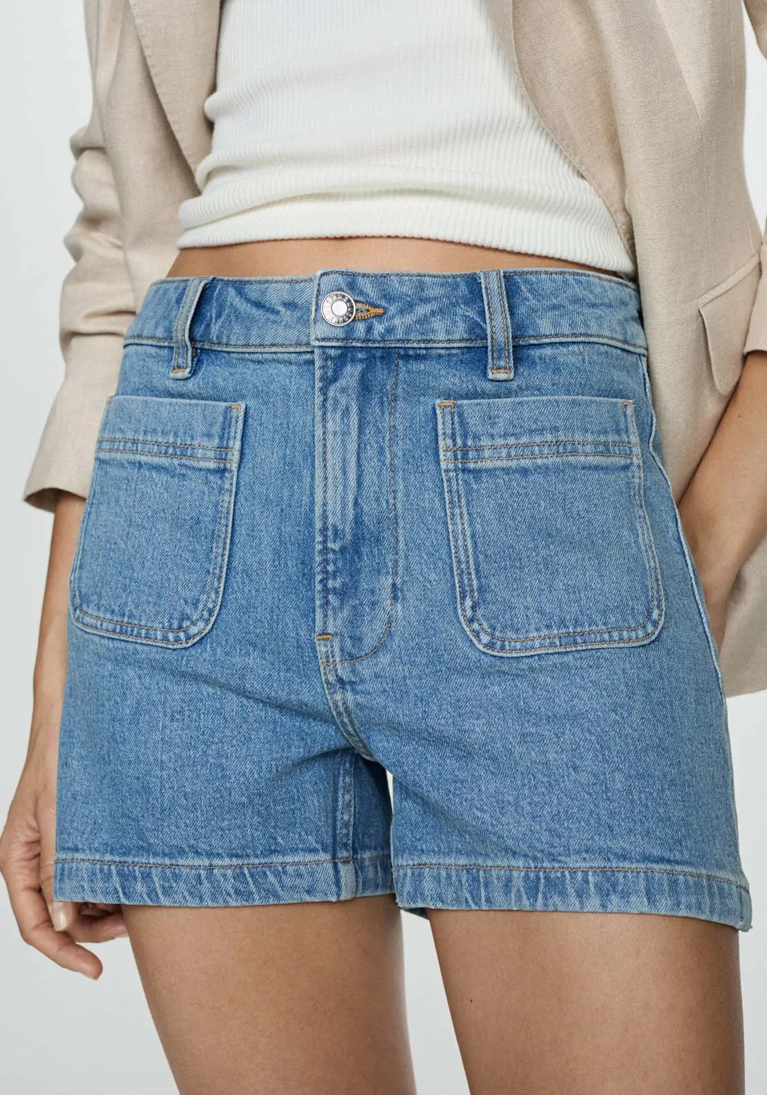 Denim shorts with pockets: Best deals & latest styles - Shop now!