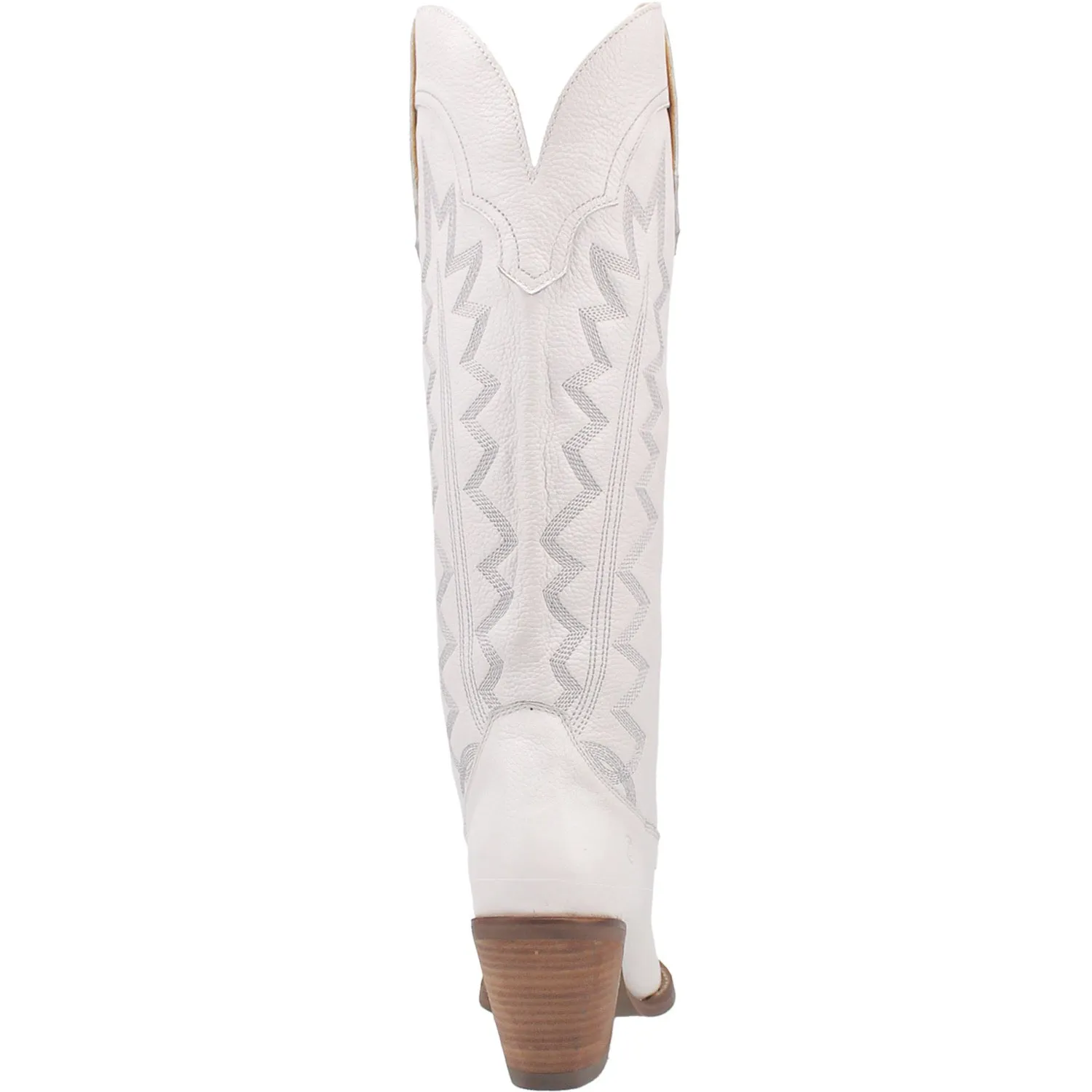 Dingo Women's High Cotton Cowboy Boots - Leather White